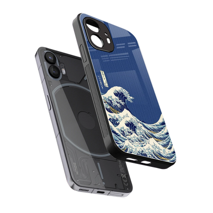 Waves sleek nothing phone 2 cover with tempered glass back and TPU edges