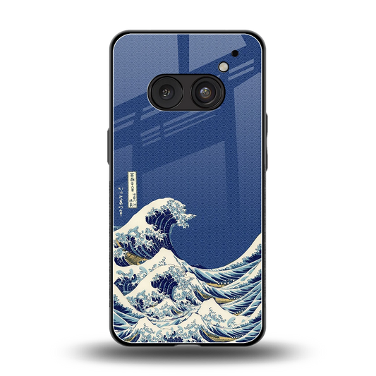 Waves back phone cover | glass case for nothing phone 2a