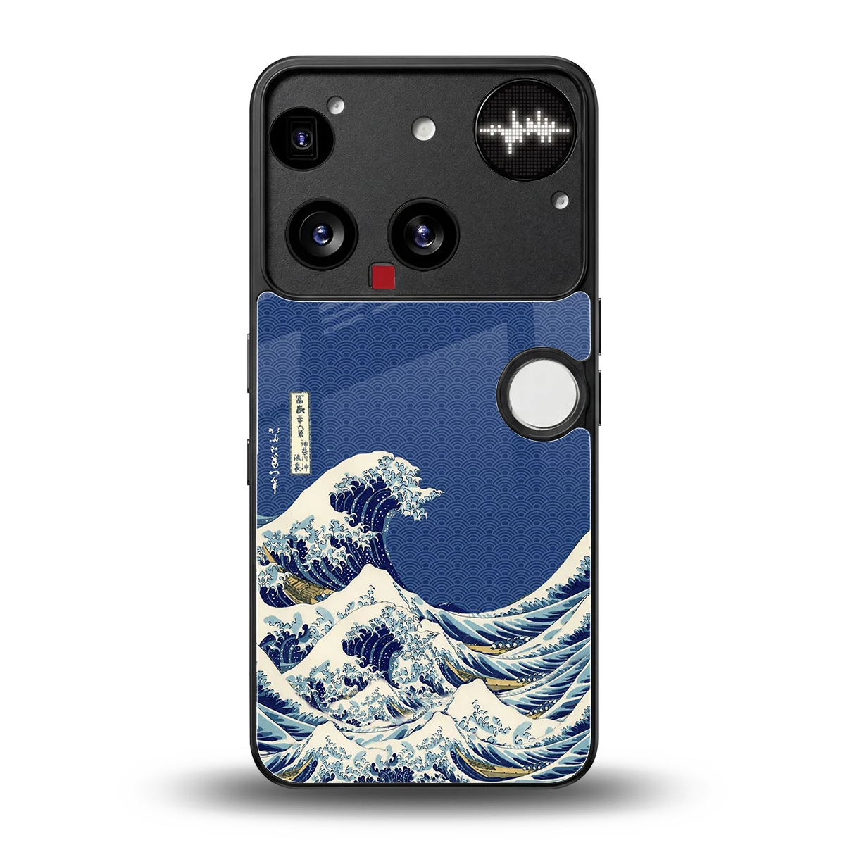 Waves back phone cover | glass case for nothing phone 3