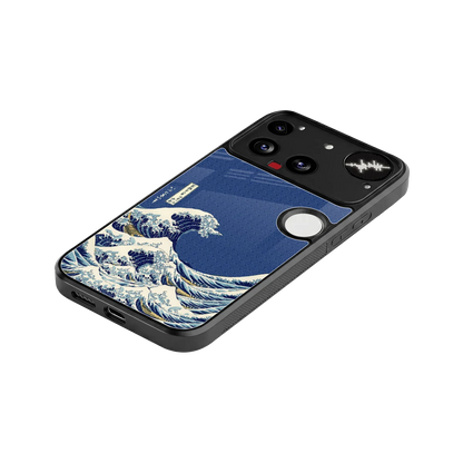 Waves stylish phone case for nothing phone 3 | glossy glass and slim fit