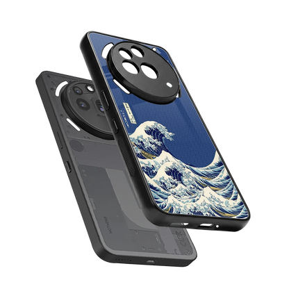 Waves sleek nothing phone 3a pro cover with tempered glass back and TPU edges