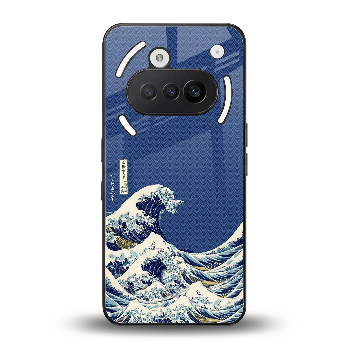 Waves back phone cover | glass case for nothing phone 3a