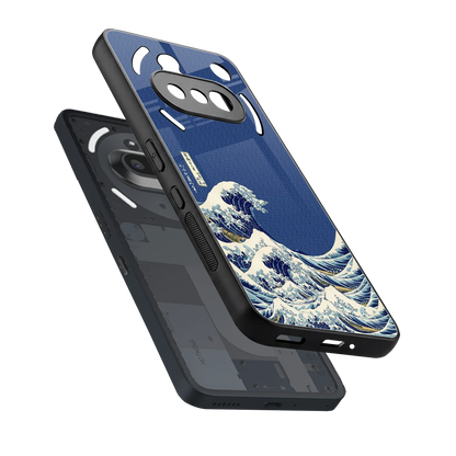 Waves sleek nothing phone 3a cover with tempered glass back and TPU edges