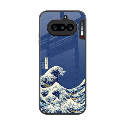 Waves back phone cover | glass case for nothing phone 4a