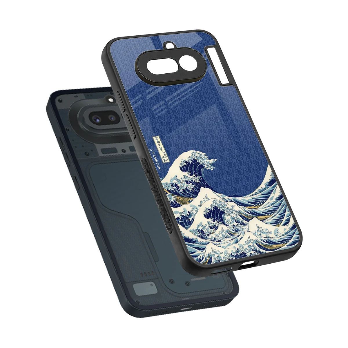 Waves sleek nothing phone 4a cover with tempered glass back and TPU edges