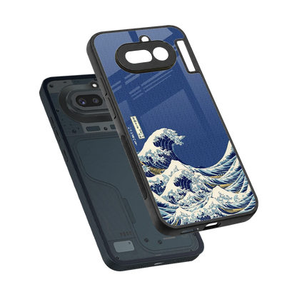 Waves sleek nothing phone 4a cover with tempered glass back and TPU edges