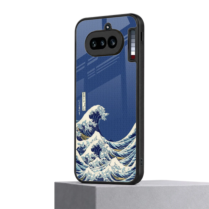 Waves nothing phone 4a mobile cover | shockproof glass phone case