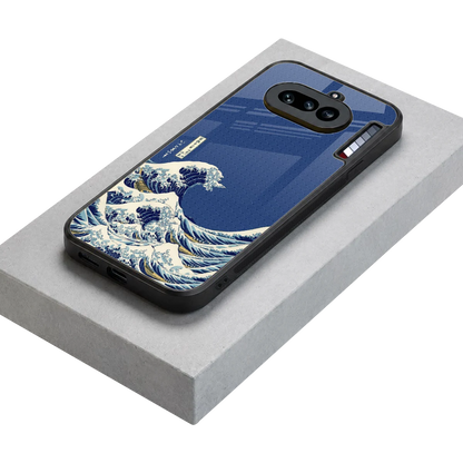 Waves stylish phone case for nothing phone 4a | glossy glass and slim fit
