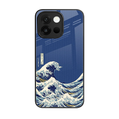 Waves back phone cover | glass case for oneplus 13s