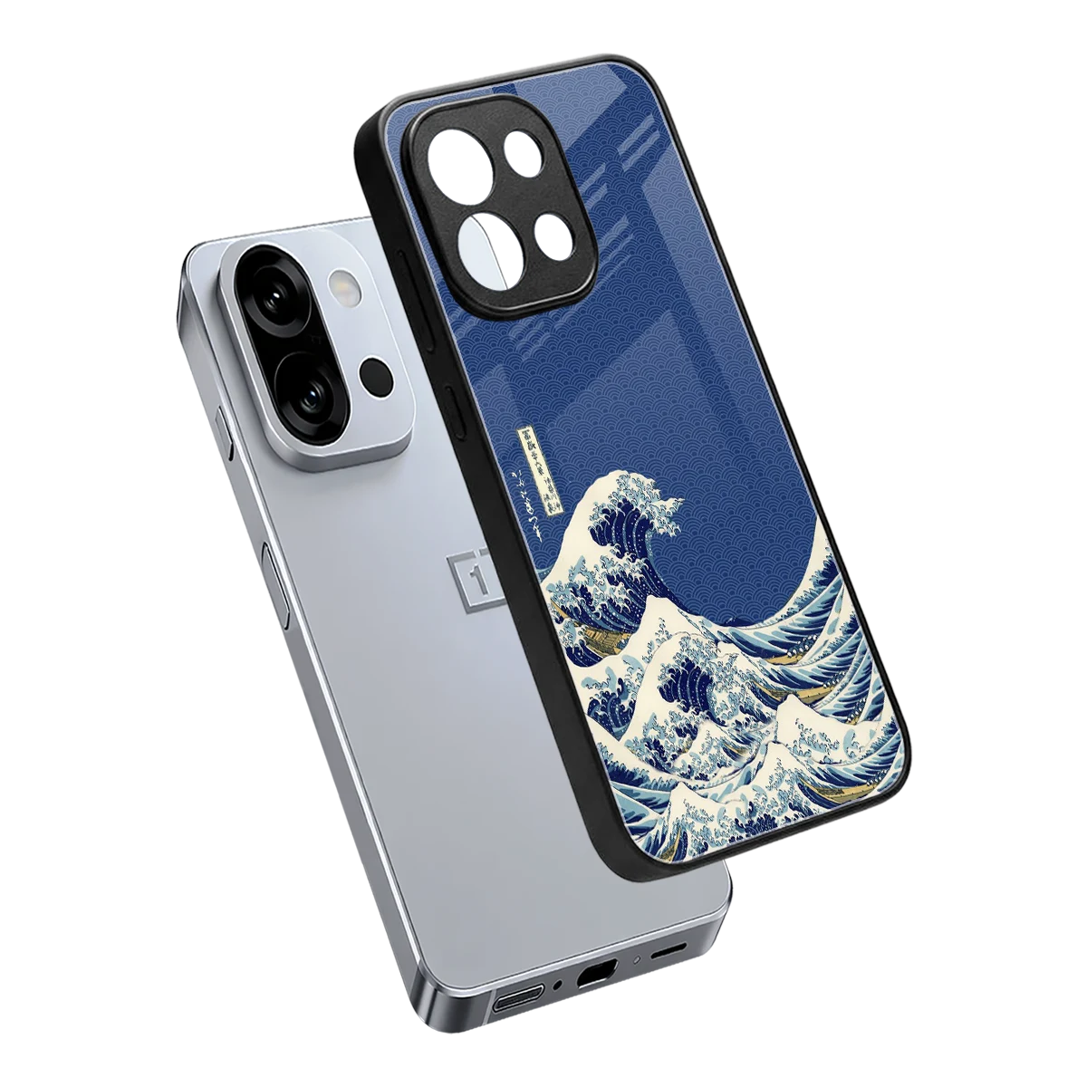 Waves sleek oneplus 13s cover with tempered glass back and TPU edges