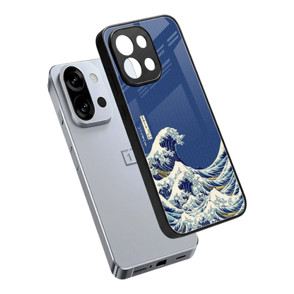 Waves sleek oneplus 13s cover with tempered glass back and TPU edges
