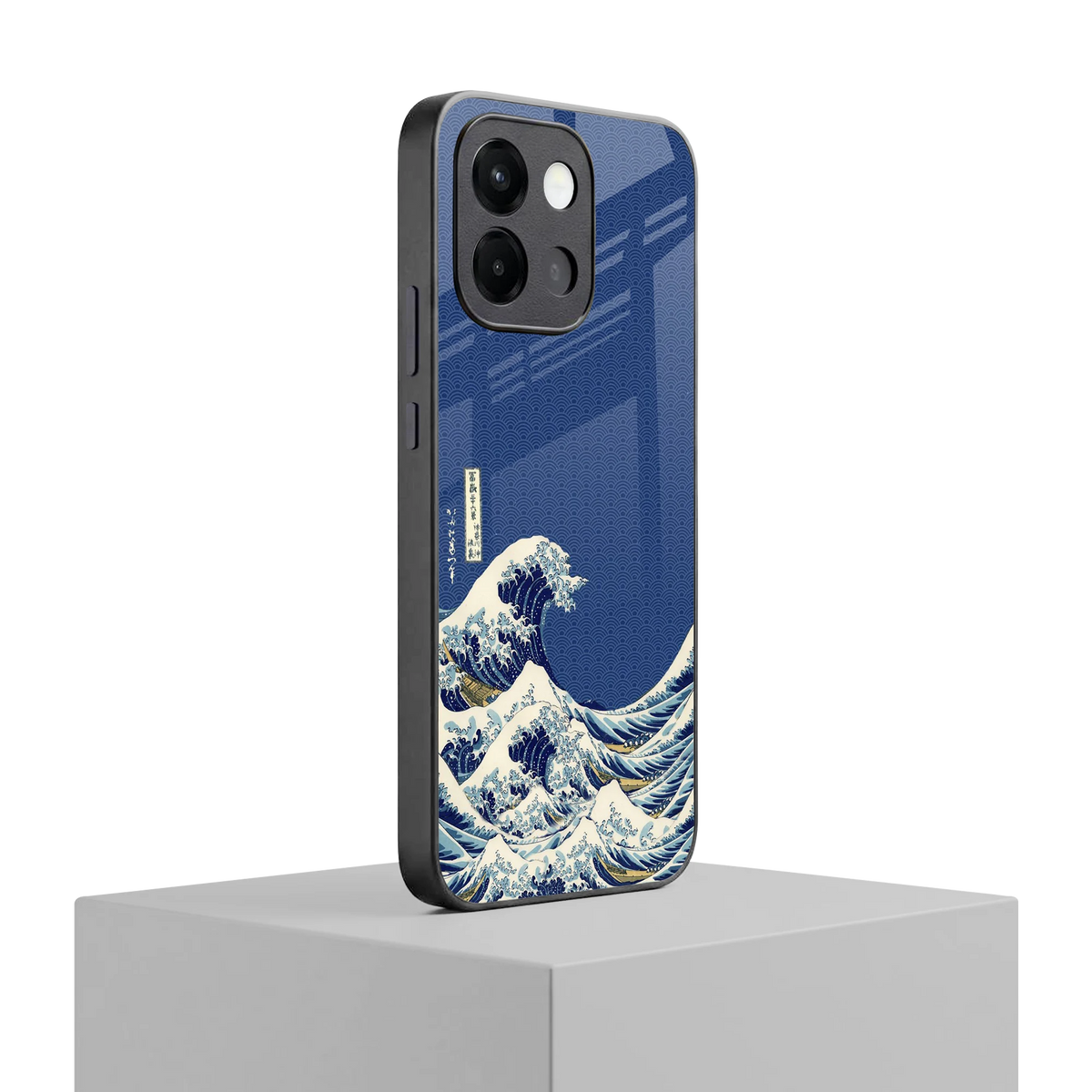 Waves oneplus 13s mobile cover | shockproof glass phone case