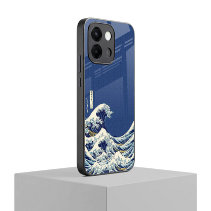 Waves oneplus 13s mobile cover | shockproof glass phone case