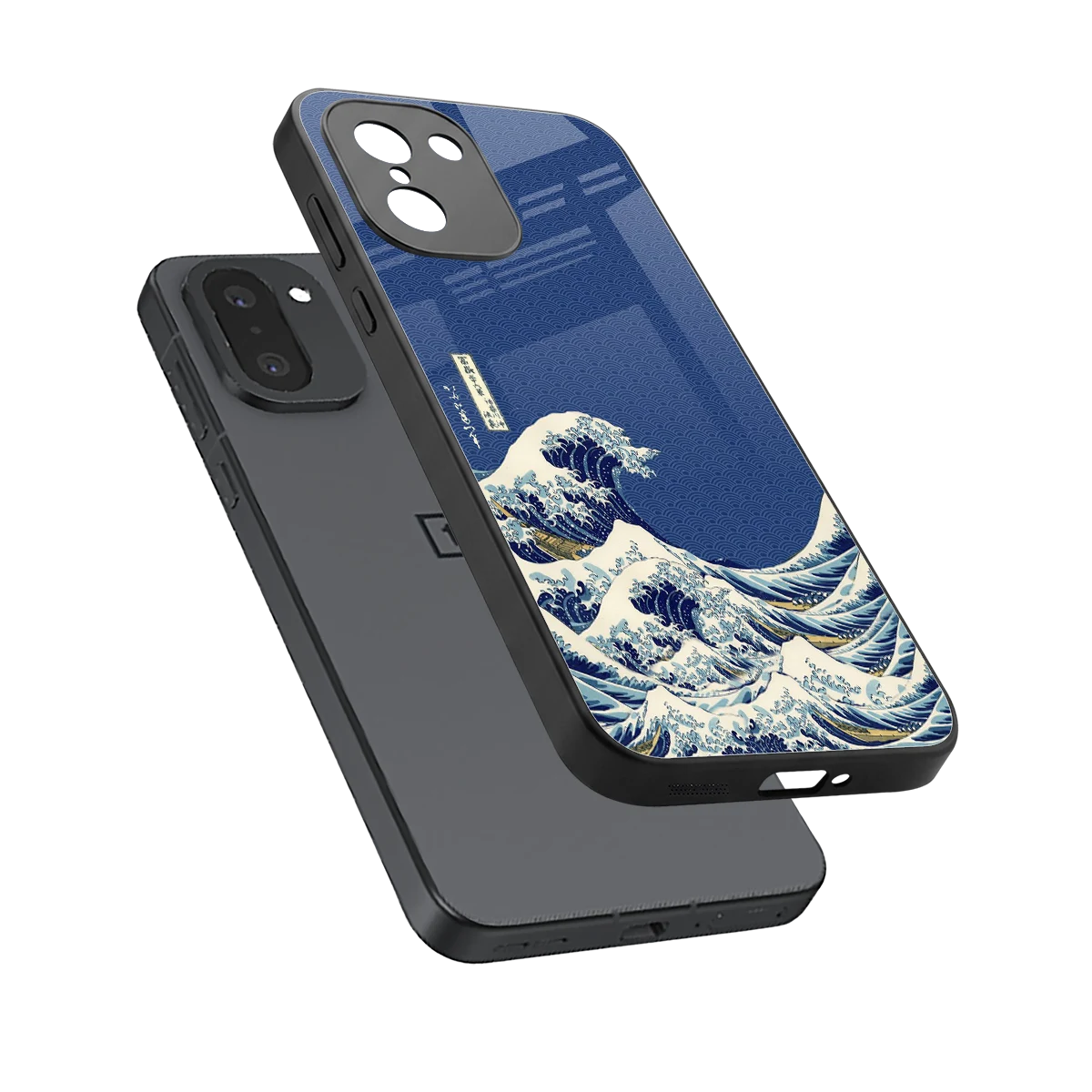 Waves sleek oneplus 15r cover with tempered glass back and TPU edges