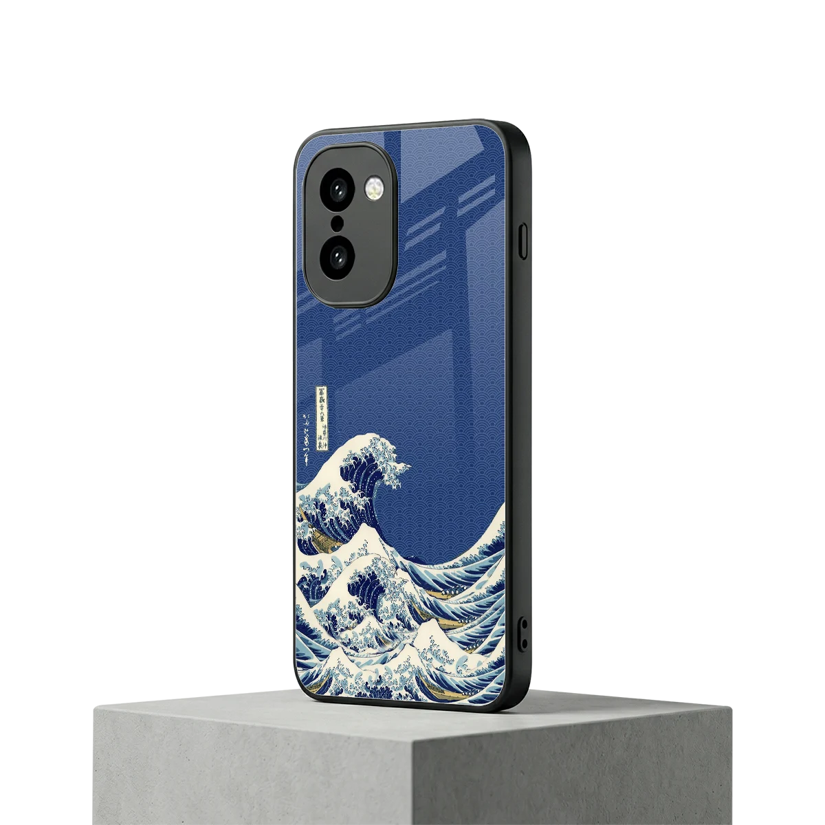 Waves oneplus 15r mobile cover | shockproof glass phone case