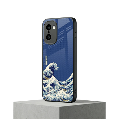 Waves oneplus 15r mobile cover | shockproof glass phone case