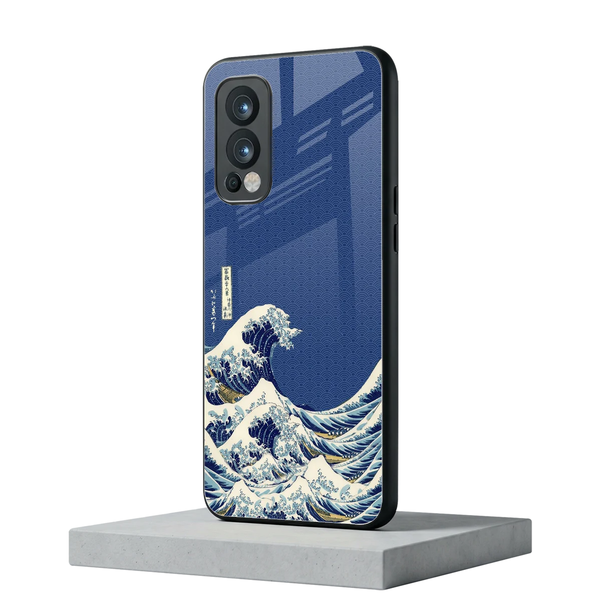Waves oneplus nord 2 mobile cover | shockproof glass phone case