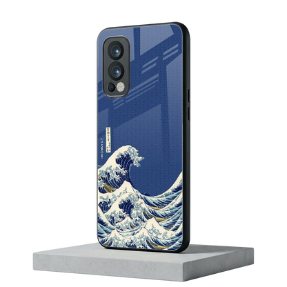 Waves oneplus nord 2 mobile cover | shockproof glass phone case