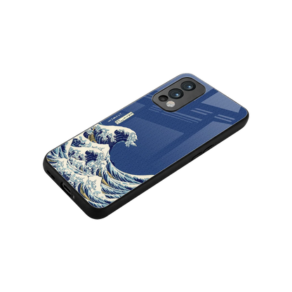 Waves stylish phone case for oneplus nord 2 | glossy glass and slim fit