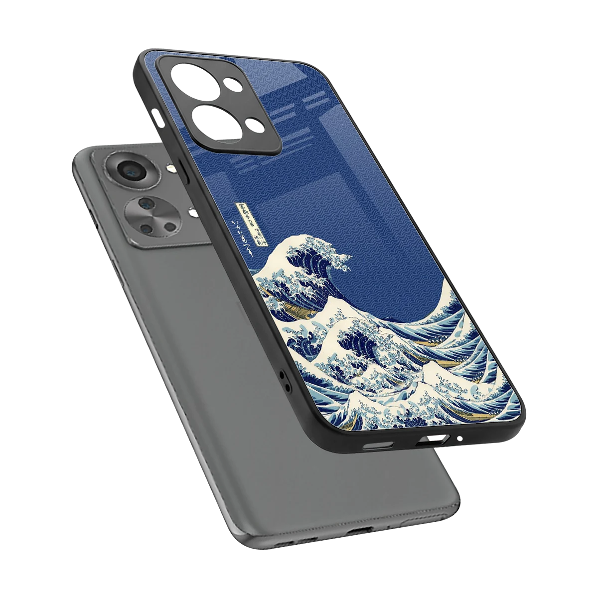 Waves sleek oneplus nord 2t cover with tempered glass back and TPU edges