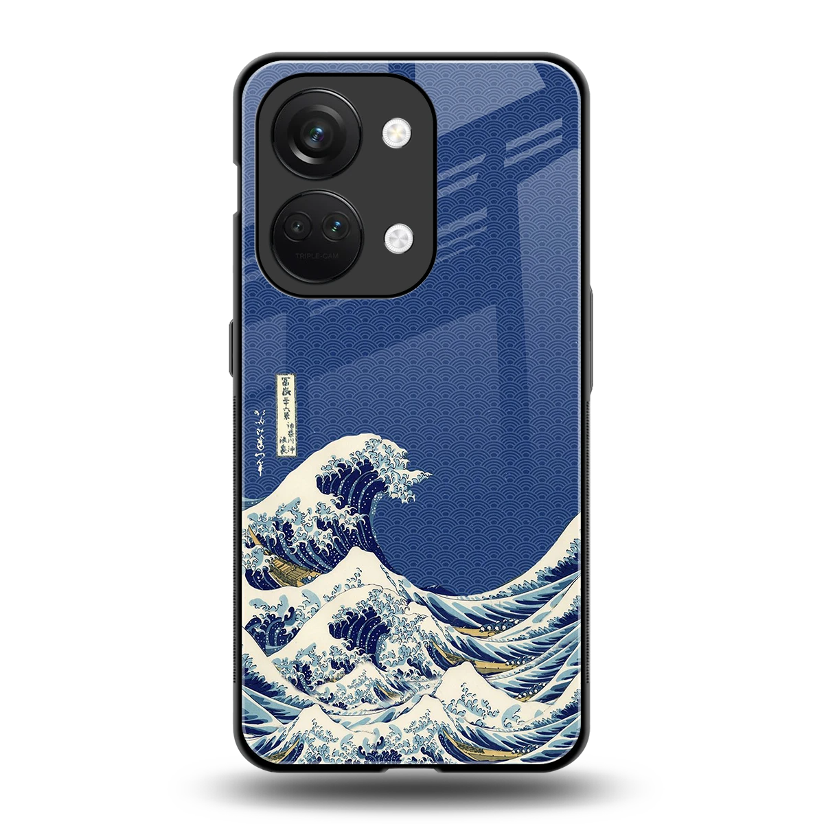 Waves back phone cover | glass case for oneplus nord 3