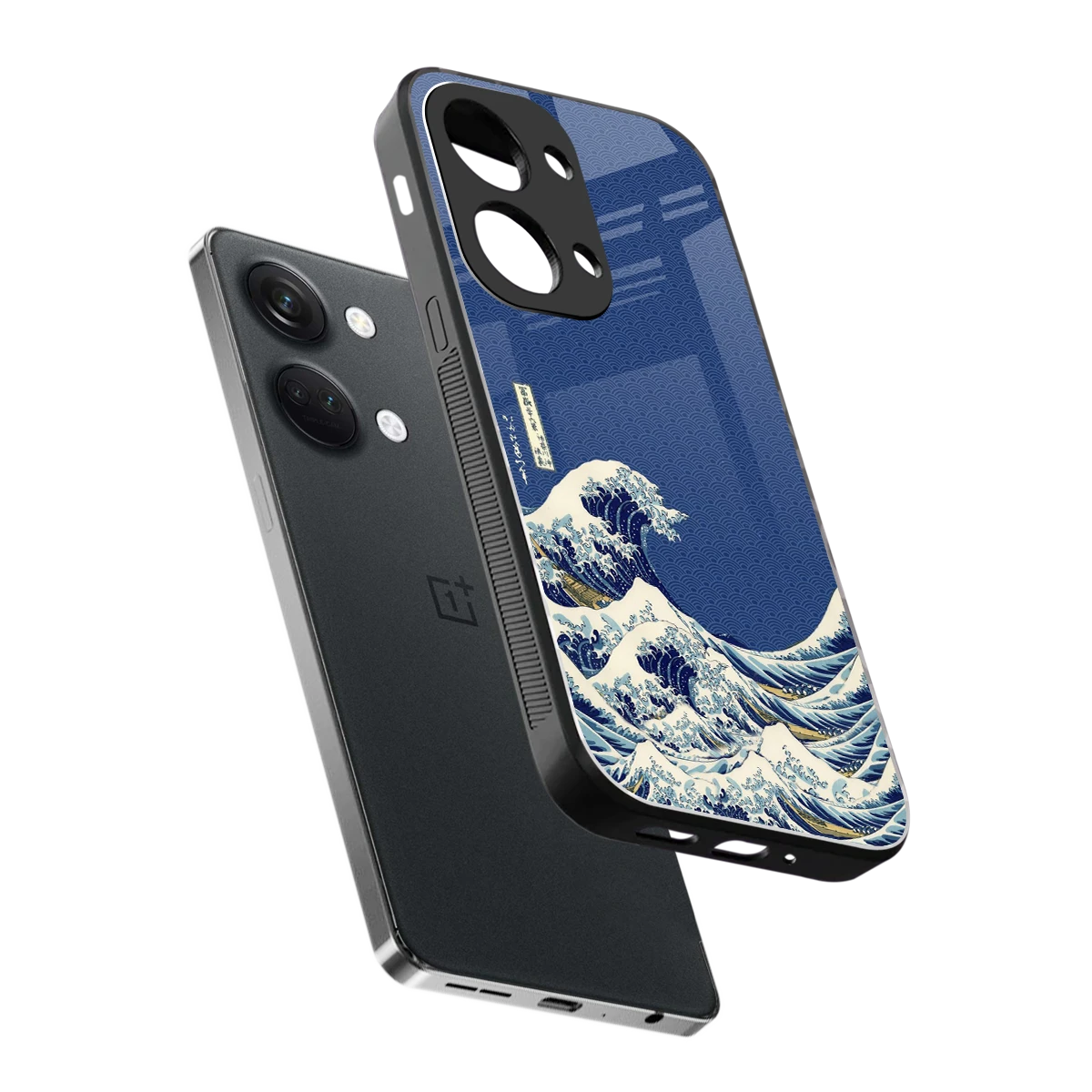Waves sleek oneplus nord 3 cover with tempered glass back and TPU edges