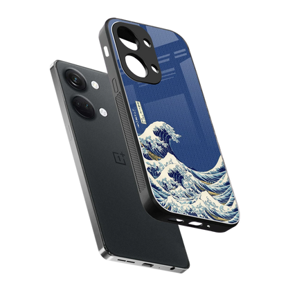 Waves sleek oneplus nord 3 cover with tempered glass back and TPU edges