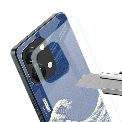 Waves stylish phone case for oneplus nord 3 | glossy glass and slim fit