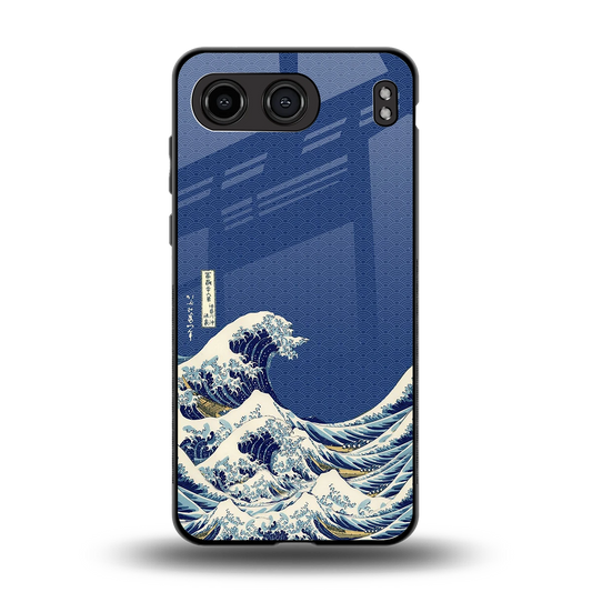 Waves back phone cover | glass case for oneplus nord 4