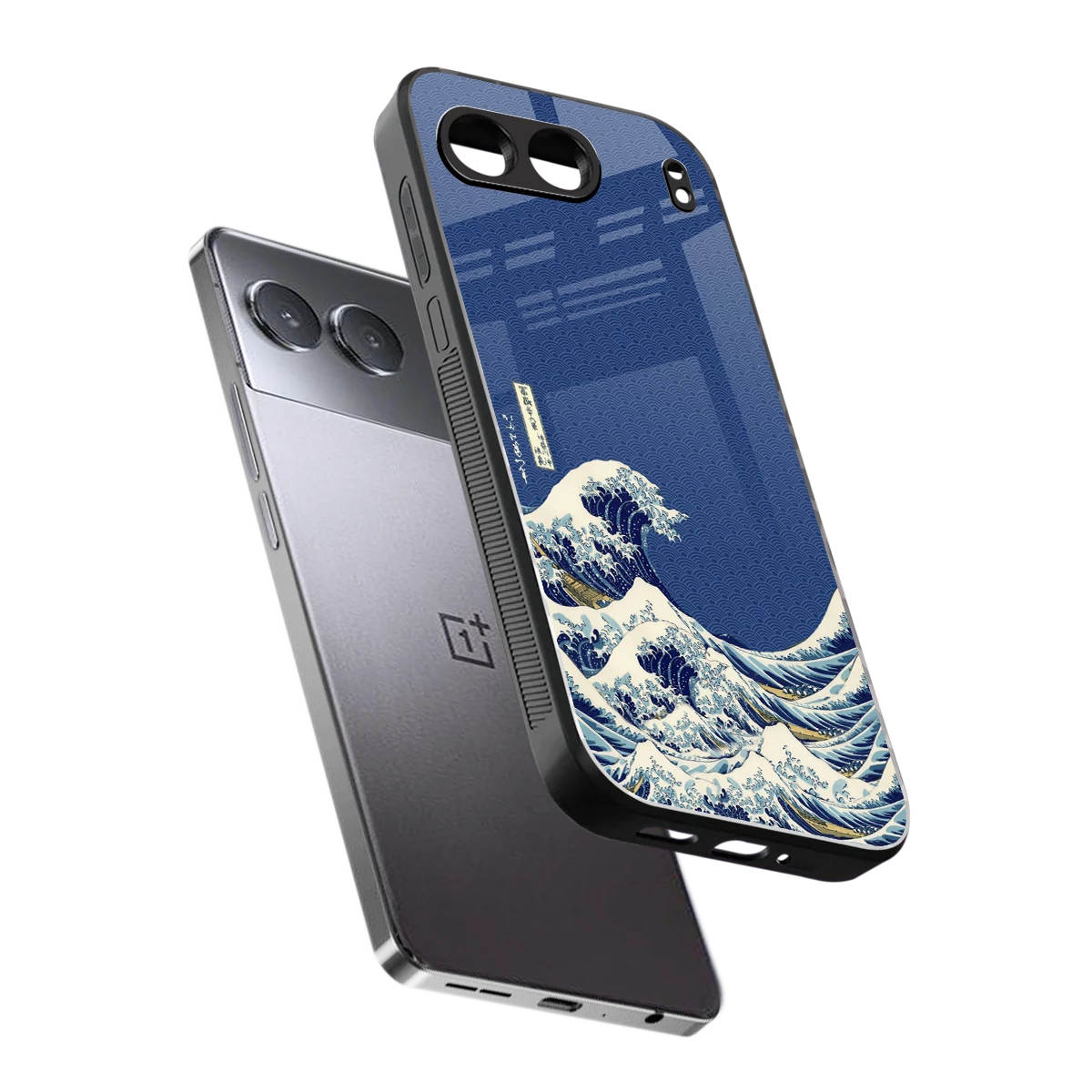 Waves sleek oneplus nord 4 cover with tempered glass back and TPU edges