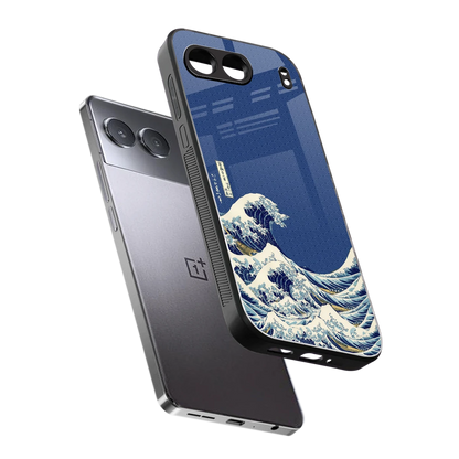 Waves sleek oneplus nord 4 cover with tempered glass back and TPU edges