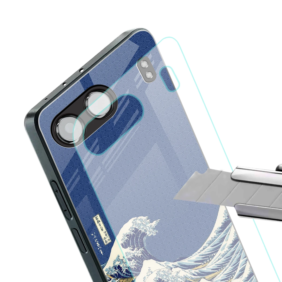 Waves stylish phone case for oneplus nord 4 | glossy glass and slim fit