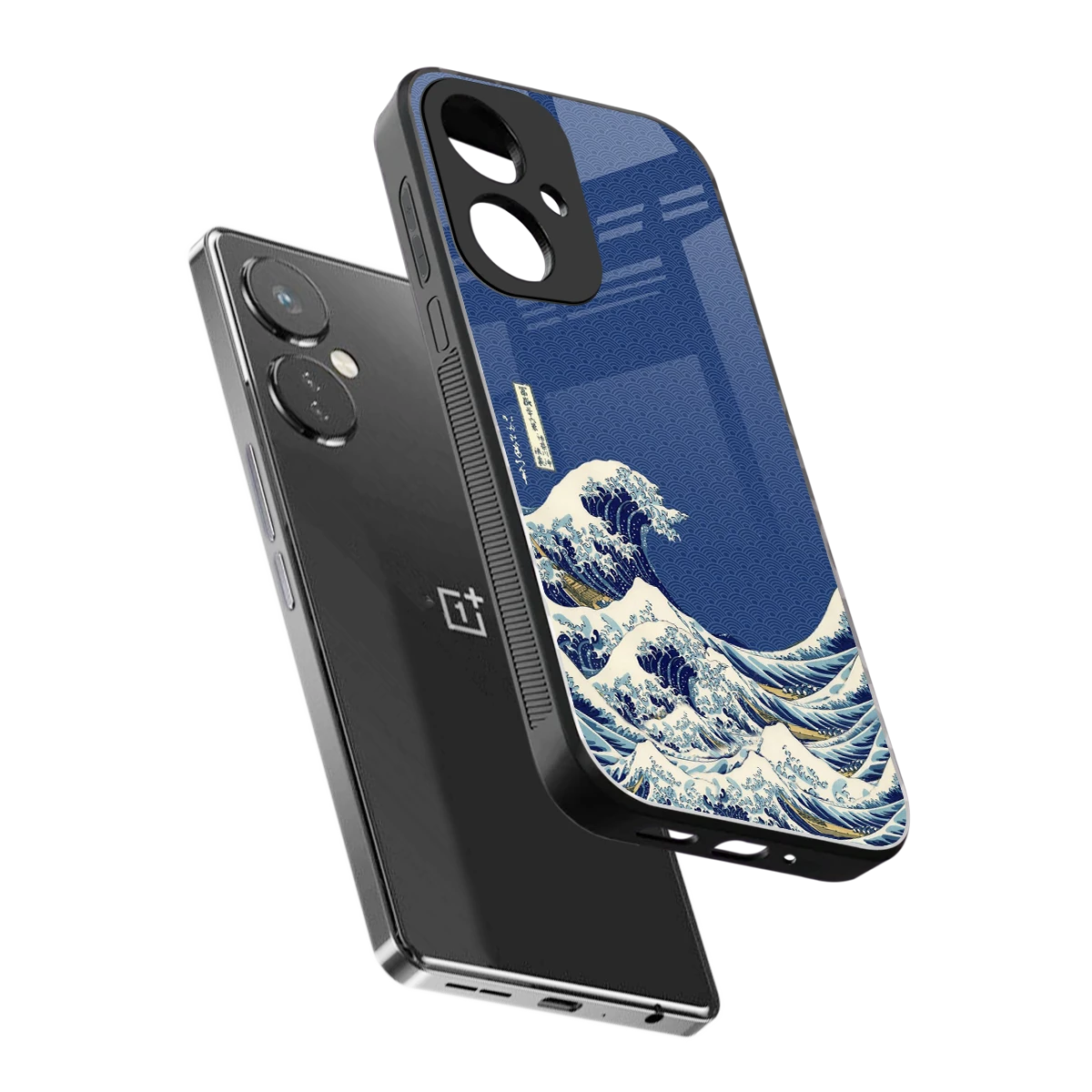 Waves sleek oneplus nord ce 3 cover with tempered glass back and TPU edges