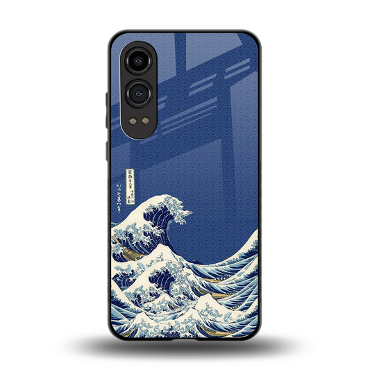 Waves back phone cover | glass case for oneplus nord ce 4 lite