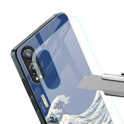 Waves stylish phone case for oneplus nord ce 4 lite | glossy glass and slim fit