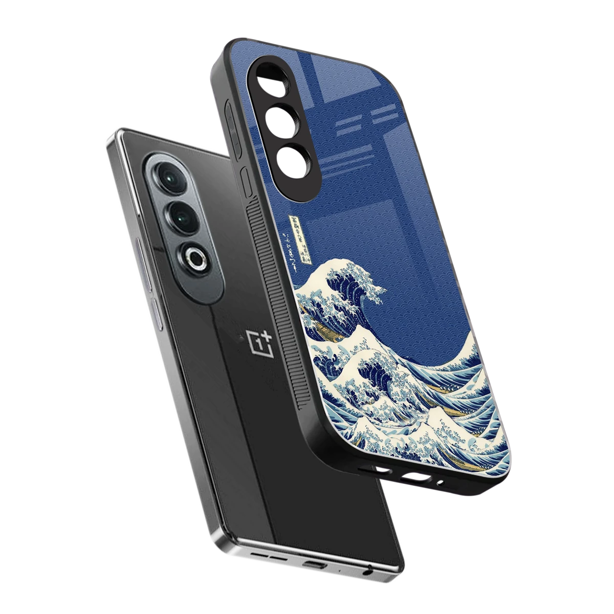 Waves sleek oneplus nord ce 4 cover with tempered glass back and TPU edges