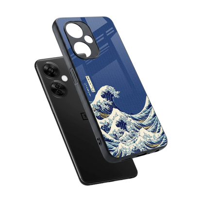 Waves sleek oneplus nord ce 3 lite cover with tempered glass back and TPU edges