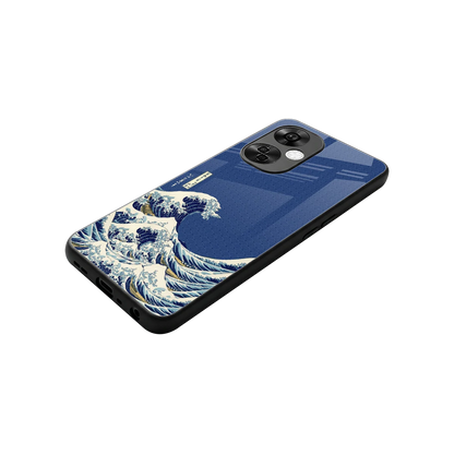 Waves stylish phone case for oneplus nord ce 3 lite | glossy glass and slim fit