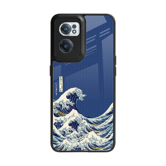Waves back phone cover | glass case for oneplus nord ce 2
