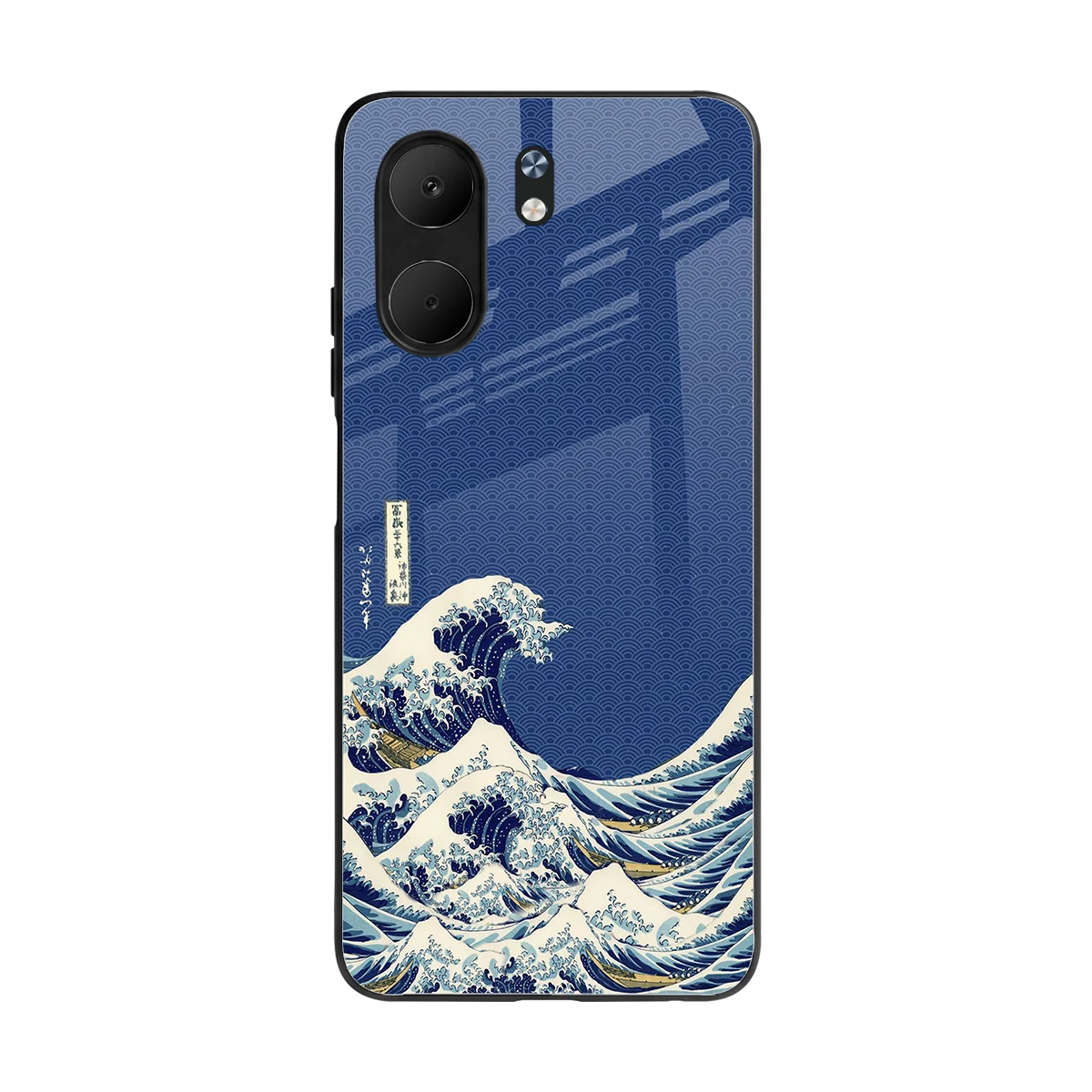 Waves back phone cover | glass case for oppo a5x 5g