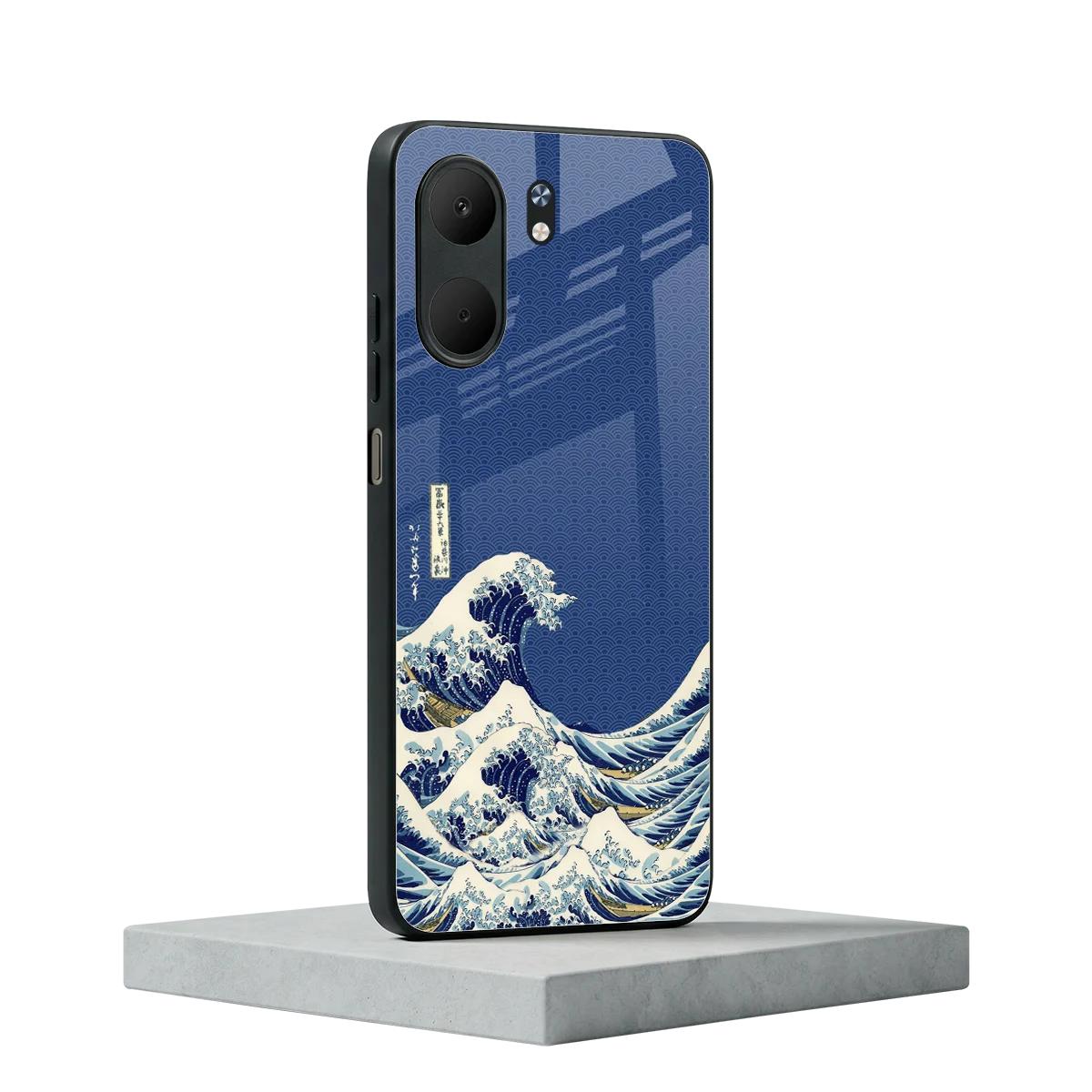 Waves oppo a5x 5g mobile cover | shockproof glass phone case