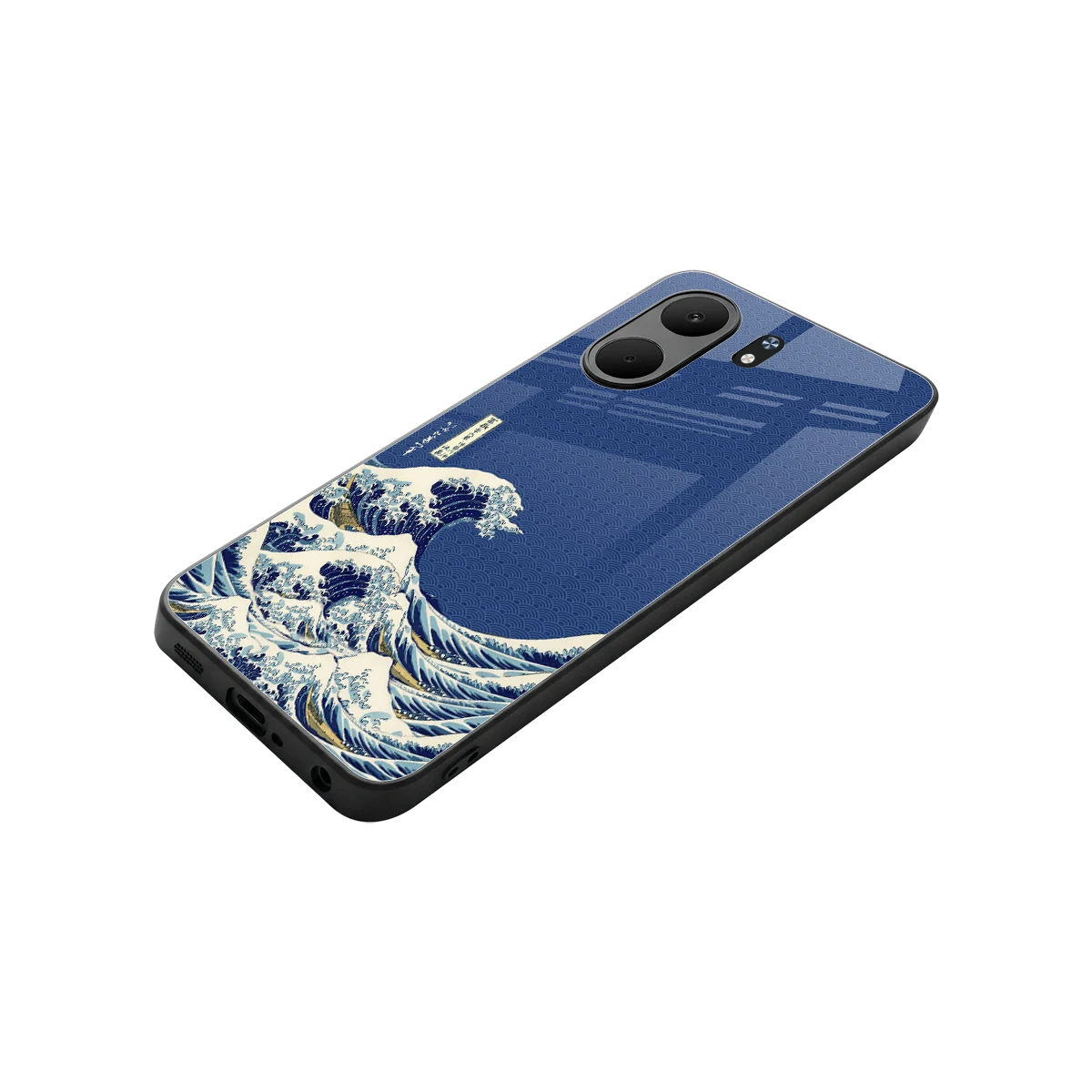 Waves stylish phone case for oppo a5x 5g | glossy glass and slim fit