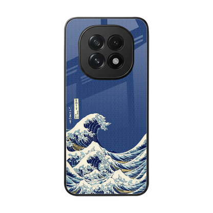 Waves back phone cover | glass case for oppo f29 5g