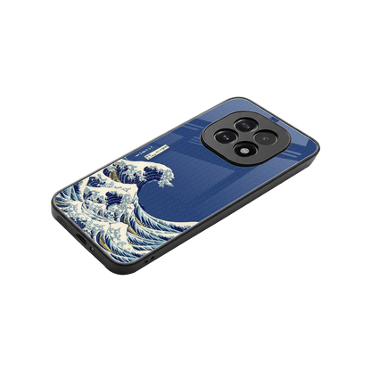 Waves stylish phone case for oppo f29 5g | glossy glass and slim fit