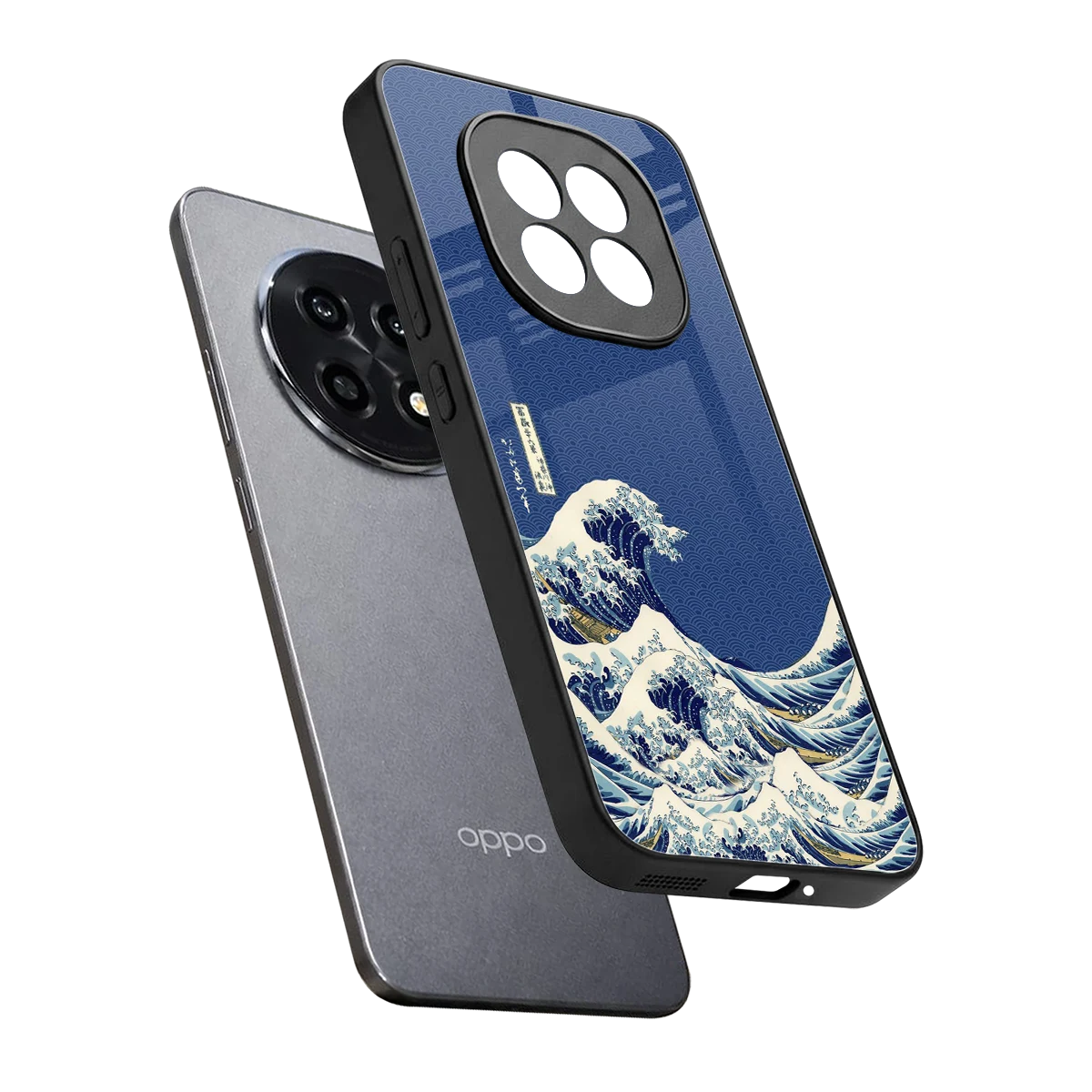 Waves sleek oppo f29 pro 5g cover with tempered glass back and TPU edges