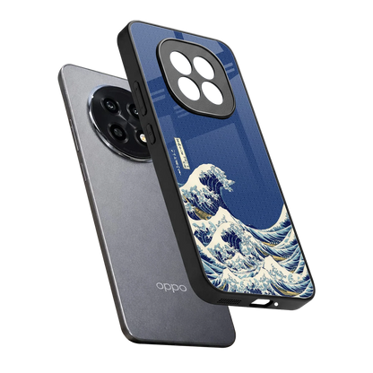 Waves sleek oppo f29 pro 5g cover with tempered glass back and TPU edges