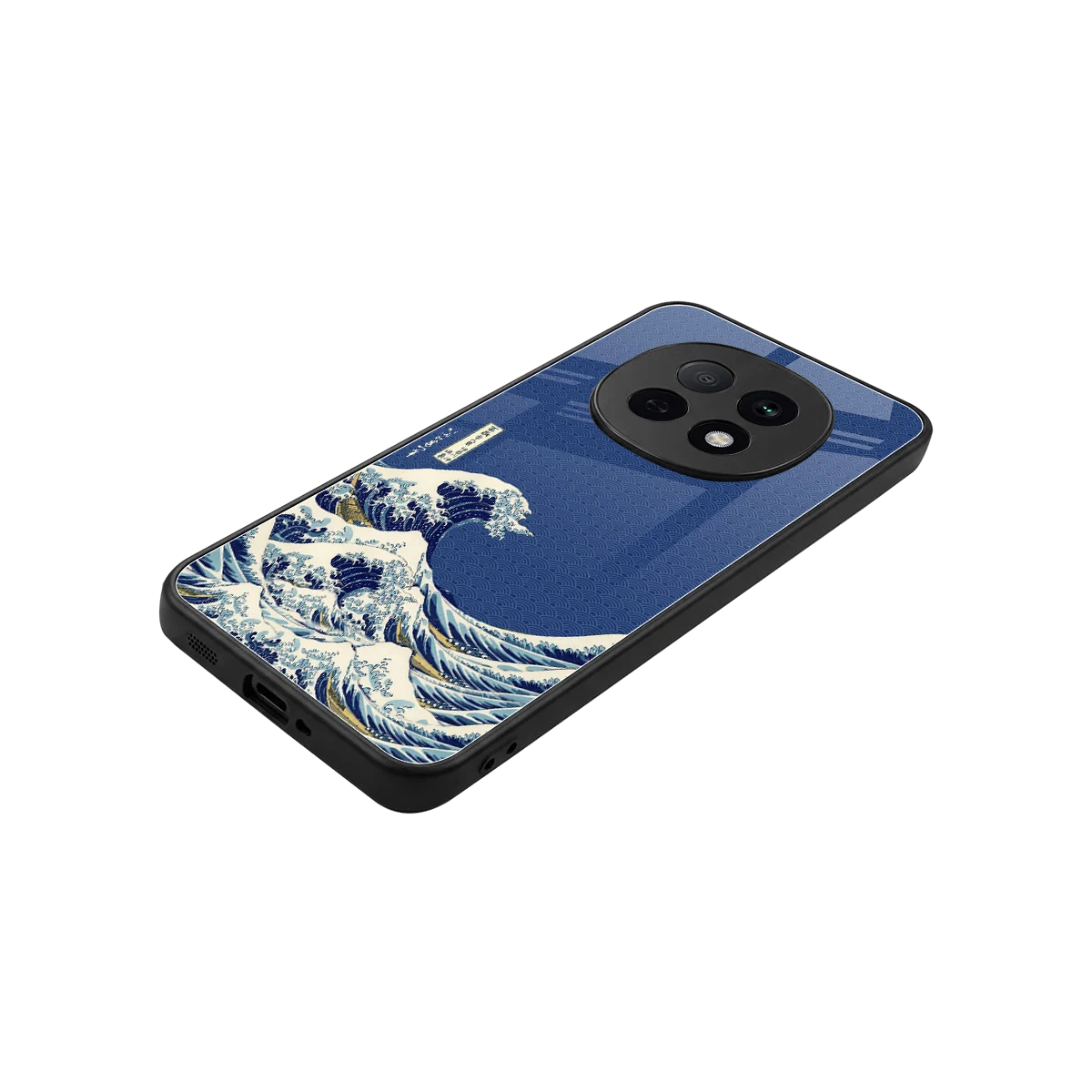 Waves stylish phone case for oppo f29 pro 5g | glossy glass and slim fit