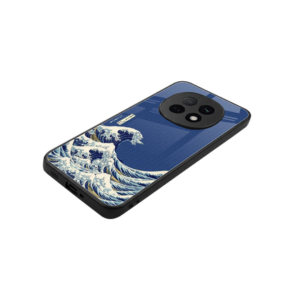 Waves stylish phone case for oppo f29 pro 5g | glossy glass and slim fit