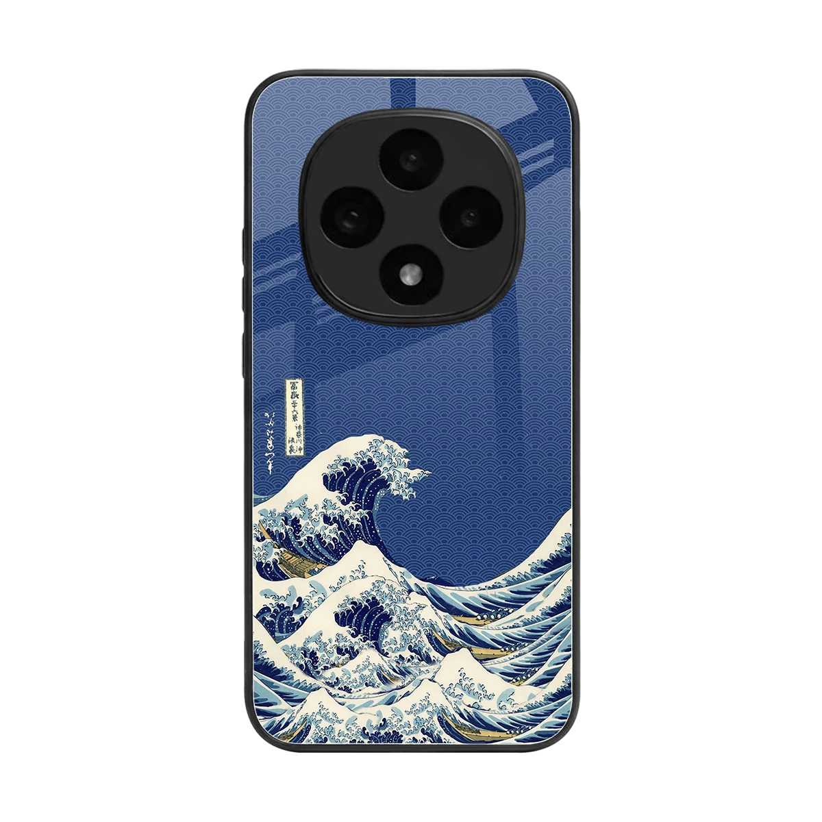Waves back phone cover | glass case for oppo f31 pro 5g