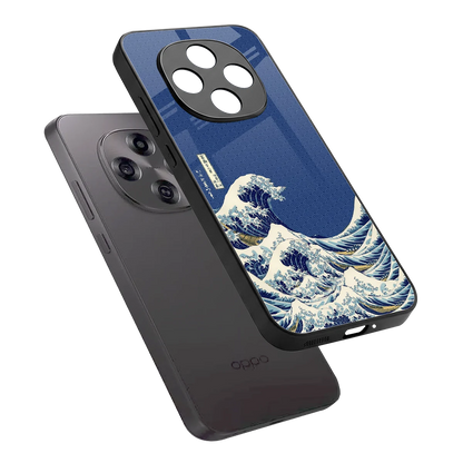 Waves sleek oppo f31 pro 5g cover with tempered glass back and TPU edges